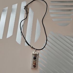 Seven Chackra Colorful Gemstone Pendant Necklace